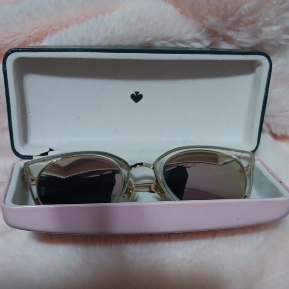 kate spade Accessories - Kate Spade Transparent Gold Sunglasses